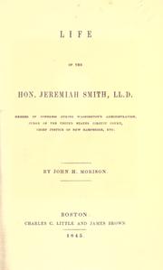 Cover of: Life of the Hon. Jeremiah Smith by John Hopkins Morison, John Hopkins Morison