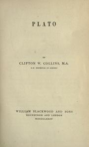 Cover of: Plato by Clifton W. Collins