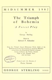 Cover of: The triumph of Bohemia by George Sterling