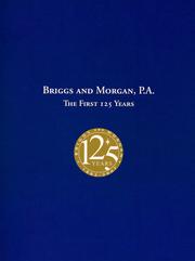 Cover of: Briggs and Morgan, P.A.: the first 125 years