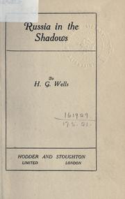 Cover of: Russia in the shadows. by H.G. Wells