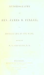 Autobiography of Rev. James B. Finley by James B. Finley