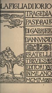 Cover of: La figlia di Iorio: tragedia pastorale