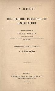 Cover of: A guide for the religious instruction of Jewish youth: proposed to teachers