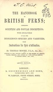 Cover of: The handbook of British ferns by Moore, Thomas