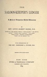 Cover of: The saloon-keeper's ledger by Louis Albert Banks