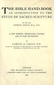 Cover of: The Bible hand-book by Angus, Joseph