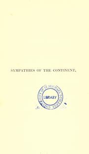 Cover of: Sympathies of the continent, or, Proposals for a new Reformation