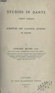 Cover of: Studies in Dante. by Moore, Edward