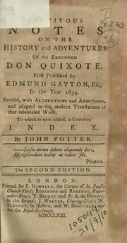 Pleasant notes upon Don Quixote.