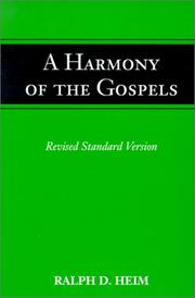 Cover of: A Harmony of the Gospels