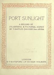 Cover of: Port Sunlight: a record of its artistic & pictorial aspect