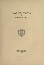 Cover of: Varied types. by O'Day, Edward F.