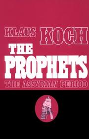 Cover of: The Prophets: Vol. 1 by Klaus Koch