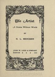 Cover of: The artist by H. L. Mencken