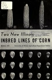 Cover of: Two new Illinois inbred lines of corn by Robert W. Jugenheimer