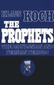 Cover of: The prophets by Koch, Klaus