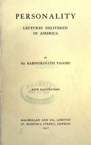 Cover of: Personality by Rabindranath Tagore
