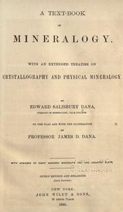 Cover of: A text-book of mineralogy by Edward Salisbury Dana