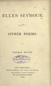 Cover of: Ellen Seymour: and other poems