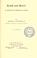 Cover of: Truth and error, a study in critical logic.