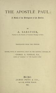 Cover of: The Apostle Paul by Auguste Sabatier