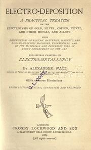 Cover of: Electro-deposition by Alexander Watt, Alexander Watt