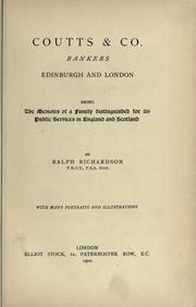 Coutts & Co., bankers, Edinburgh and London by Ralph Richardson
