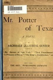 Cover of: Mr. Potter of Texas: a novel