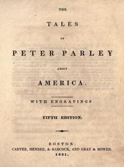Cover of: The tales of Peter Parley about America by Samuel G. Goodrich