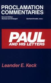 Paul and his letters by Leander E. Keck