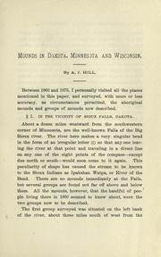 Cover of: Mounds in Dakota, Minnesota and Wisconsin