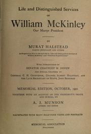 Cover of: Life and distinguished services of William McKinley