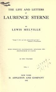Cover of: The life and letters of Laurence Sterne by Lewis Melville.