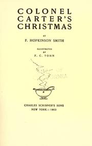 Cover of: Colonel Carter's Christmas by Francis Hopkinson Smith