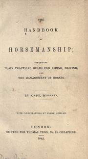 Cover of: The handbook of horsemanship by M****** Capt.