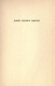 Cover of: John Henry Smith by Adams, Frederick Upham