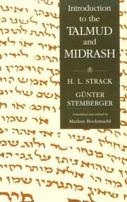 Einleitung in Talmud und Midrasch by Strack, Hermann Leberecht, Herman Leberecht Strack