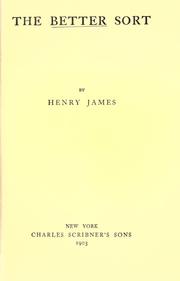 Cover of: The better sort by Henry James