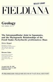 The intramandibular joint in squamates, and the phylogenetic relationships of the fossil snake Pachyrhachis problematicus Haas by Olivier Rieppel
