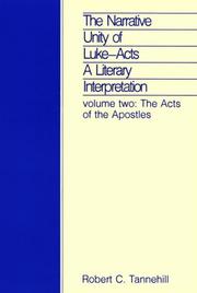 Cover of: Narrative Unity of Luke-Acts: The Acts of the Apostles: A Literary Interpretation (Narrative Unity of Luke: Acts; A Literary Interpretation)