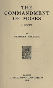 Cover of: The commandment of Moses: a novel.