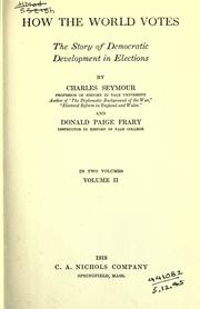 How the world votes by Seymour, Charles
