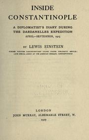 Inside Constantinople by Einstein, Lewis