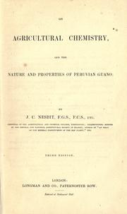 Cover of: On agricultural chemistry by J. C. Nesbit