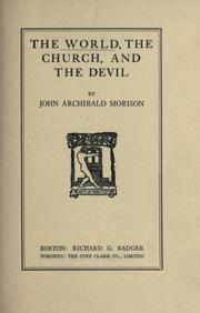 Cover of: The world, the church, and the devil