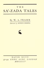 Cover of: The Sa'-zada tales by W. A. Fraser