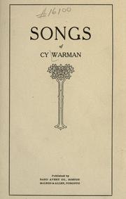 Cover of: Songs of Cy Warman. by Cy Warman