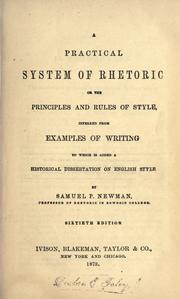 A practical system of rhetoric by Samuel P. Newman