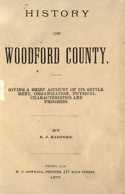 History of Woodford County by B. J. Radford